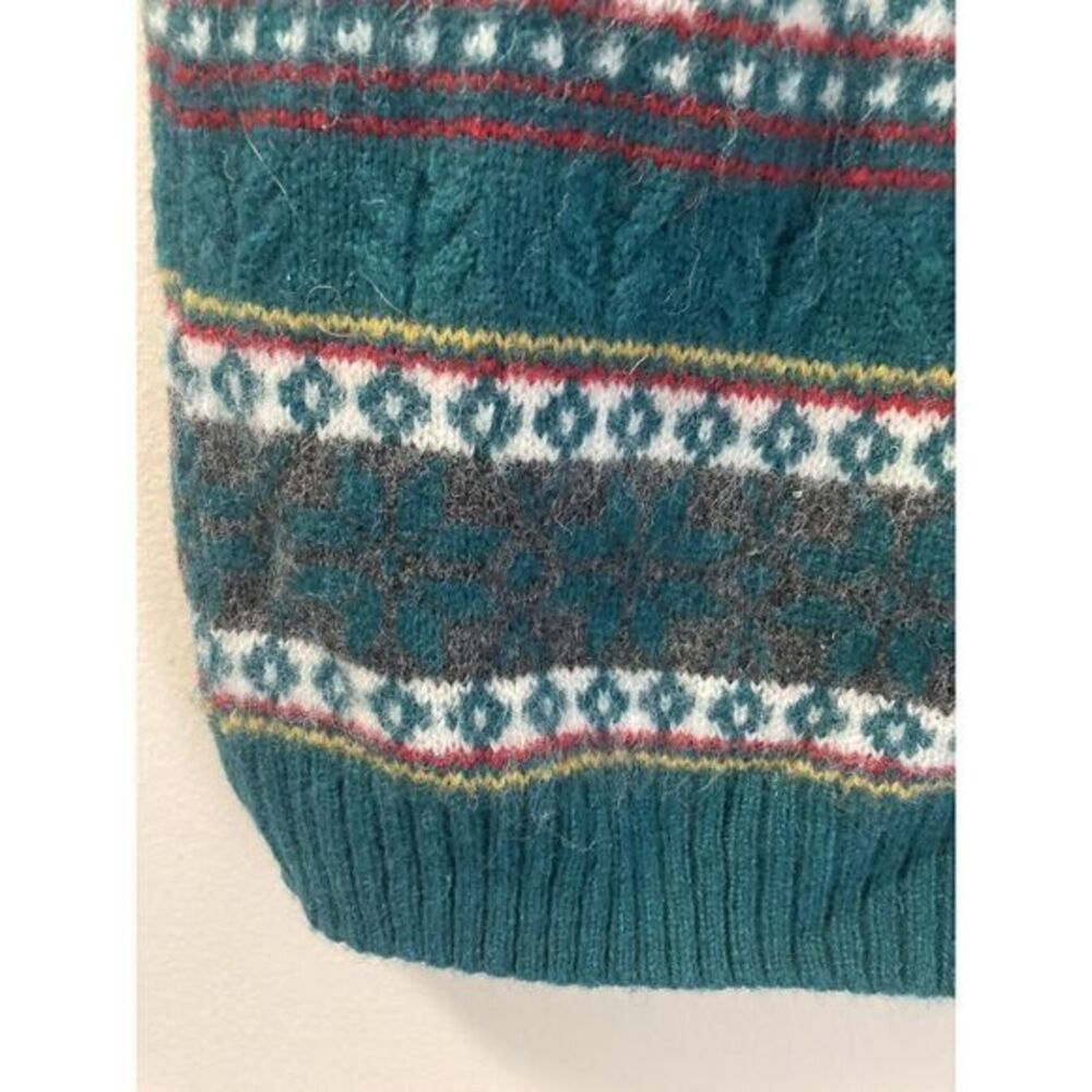 VTG Gymboree Sweater Kids Sz M Gymboree Holiday Wool Blend Green - Picture 4 of 8